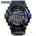 SMAEL Reloj deportivo casual para hombre Pantalla LED impermeable